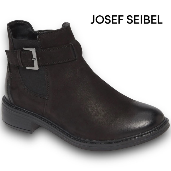 Josef Seibel Shoes Josef Seibel Selena 7 Bootie In Black Leather